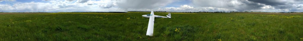 Außenlandefeld in Lichtensee bei Riesa